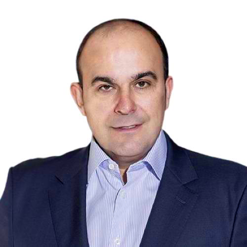 Professional headshot of Panos Linardos, Chairman of RLC Global Forum, an expert in retail, consumer goods, technology, and media.