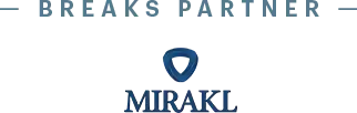 Logo of Mirakl, the Breaks Partner.