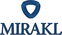 Miraki logo: blue shield emblem above the word MIRAKI in blue lettering.