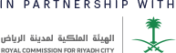 Banner reading 'In partnership with' with a green logo to the right and Arabic text above.