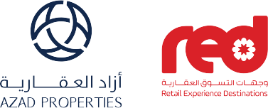 Retail Experts Distributors brand logo with a dark blue left block and a red stylized mark, including Arabic text and the subtitle 'Retail Experts Distributors'.