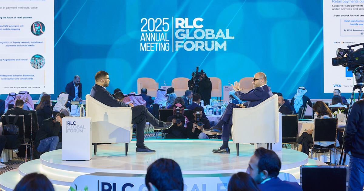 Muzzammil Ahussain with Ali Bailoun at the 2025 RLC Global Forum in Riyadh.